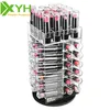 New collection acrylic rotating lipstick tower display cosmetic storage organizer