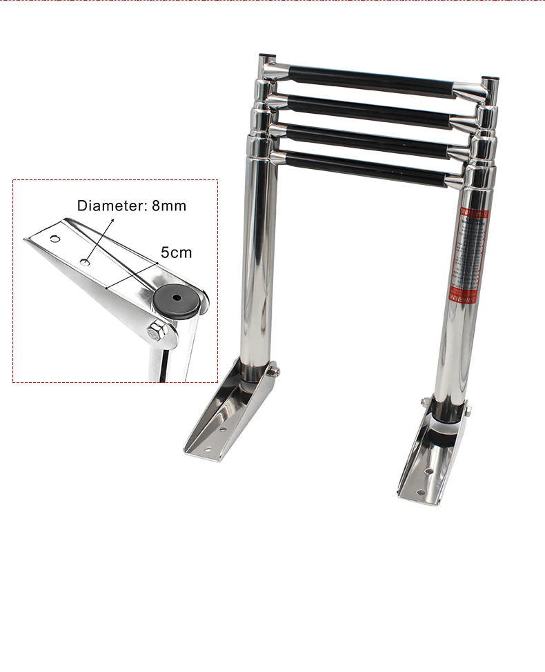 Stainless Steel Telescoping Boat Ladder Telescopic Swim Step Extension