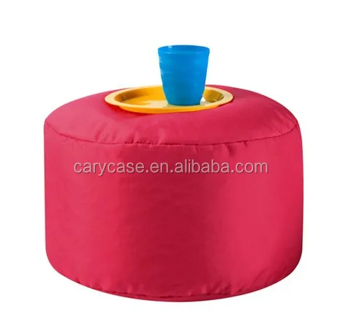 Waterproof Large Bean Bag Chair Round Footrest Cushion Beanbag