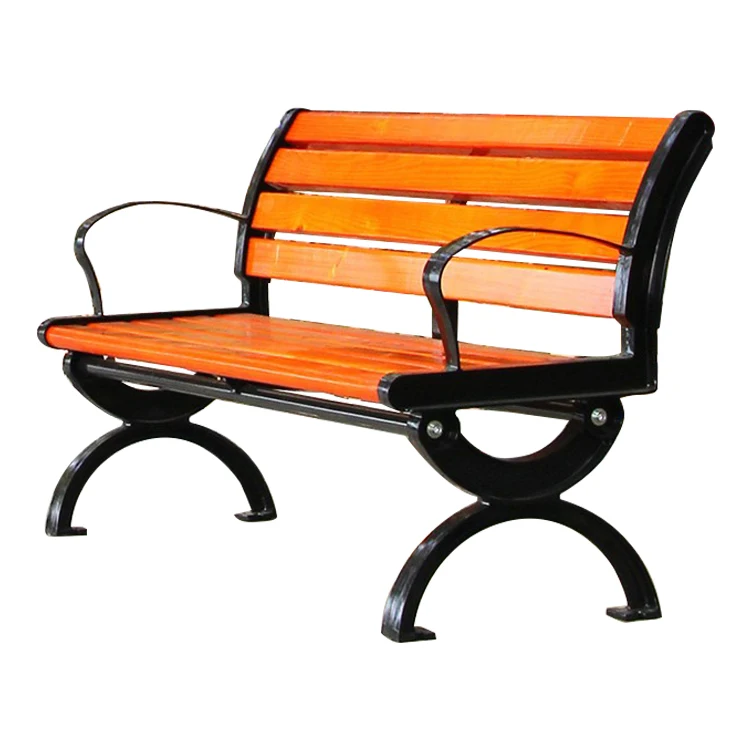 Real wood material park bench slats