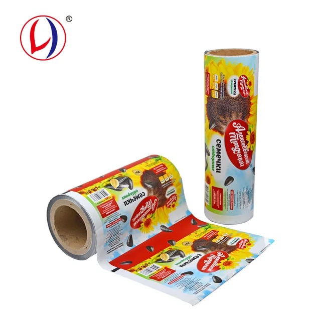Popular Food Grade Aluminum Foil Plastic Laminated Roll Film For Custom Printed