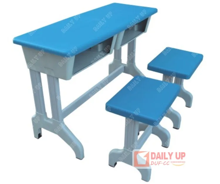 Double School Desk With Chairs School Library Furniture Table And Chairs In The Classroom