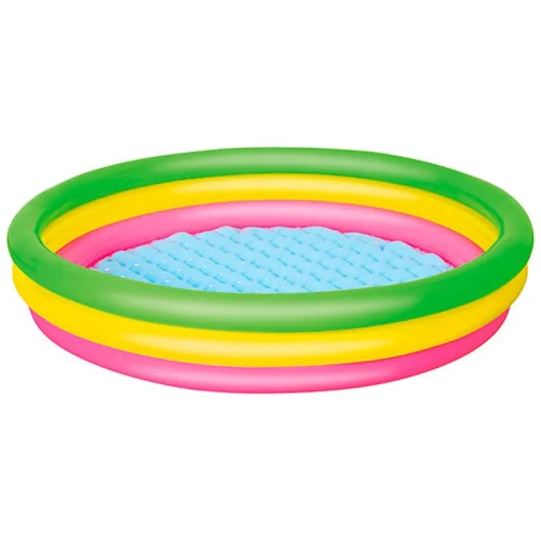 

Bestway 51103 colorful pvc 3 ring children play center kids swimming pool 1.52m*H30cm, As picture