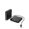 Smallest Powerbank Wireless Charger Dropshipping Square Portable Power Bank Wireless Charger With Built-in Data Cable