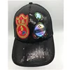 Customized Sequin Mesh Caps With Applique Embroidered Logo
