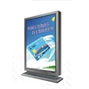 Outdoor double sided scrolling advertising slim magnetic light box standing
