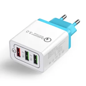 New Arrival  Portable  Multi Usb Ports Quick 3.0 Fast Plug Eu  /  Us  Travel Wall Charger