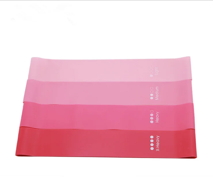 

Pink premium matte resistance loop bands exercise fitness booty bands