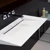 Factory Direct Supply Exquisite Bathroom Basin Artificial Solid Surface Stone Acrylic Art Wash Basin Sink