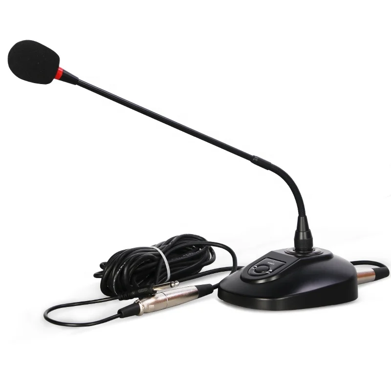 

Wired conference flexible gooseneck microphone, Black