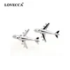 Stock avaible flying plane designed brass shirt cufflink for sale