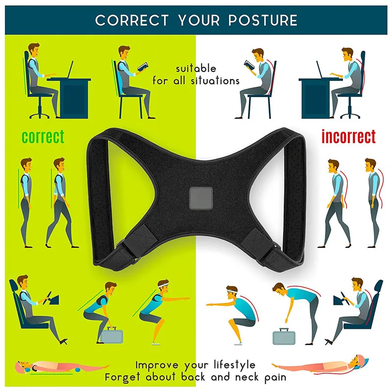 Posture Brace and Spine Corrector Device that Prevents Slouching and Provides Clavicle Support