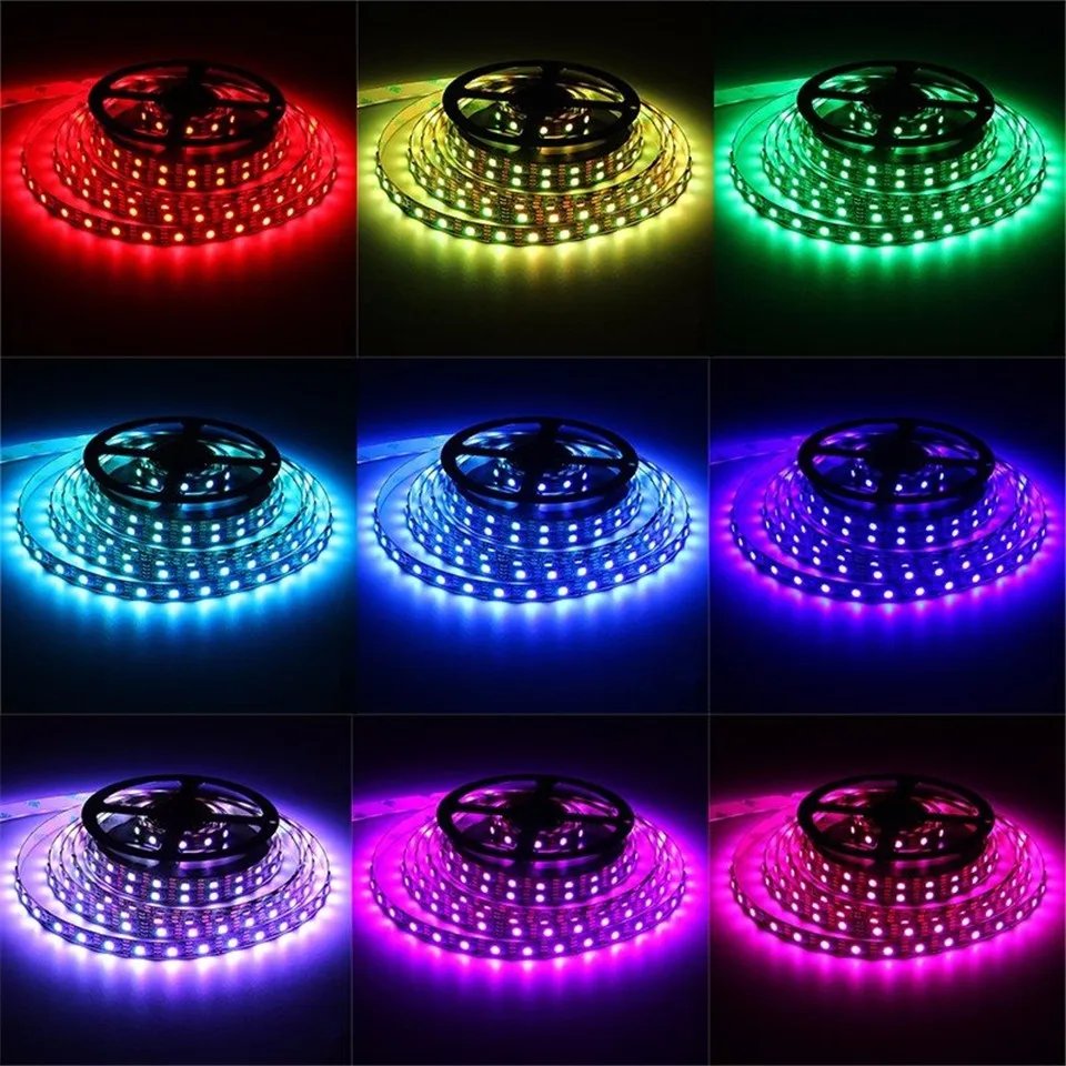 5v Usb Powered Black Pcb Rgb 5050 Led Strip 60led/m Tv Backlight Strip ...