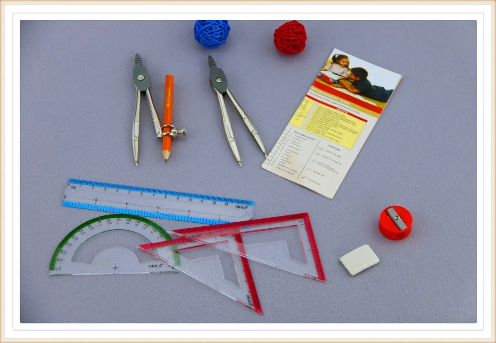 Geometry Tools Mathematical Instruments Box,Geometry Set For Students