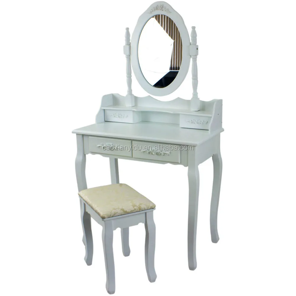 Wooden Dresser With Mirror Wood Vanity Mirror And Bench Set