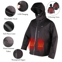 

Winter Waterproof USB Rechargeable 5V Battery Thermal Heated Jacket for Motorbike