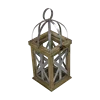 02100 square lantern yard white wooden