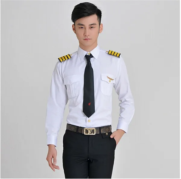 Airline Clothing Crew Outfits Pilot Uniform Shirts For Aviator Airline ...