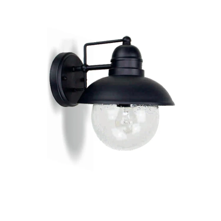 Waterproof IP44 wall decoration outdoor industrial vintage wall lamp glass