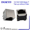 DGKYD KRJ-56S8P8C11WDFNL single port tab up shield 10/100/1000 BASE-TX 1*1 RJ45 Jacks without filter 8P8C Connector Module