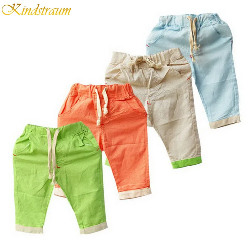 2016 New Retail Hemp Cotton boys summer shorts children brand beach shorts kids casual shorts drop