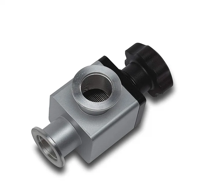 High Vacuum Angle Check Valve, GD, KF, KF16, KF25