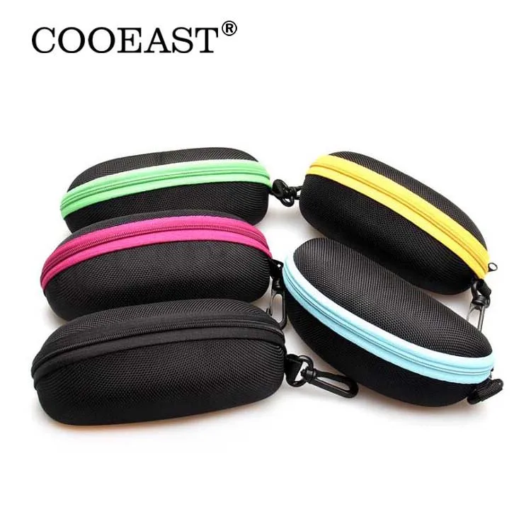 High Quality Canvas Eyewear Case with EVA Zipper Box Wholesale Accessories for Spectacle Glasses Custom Logo Eyeglass Cases