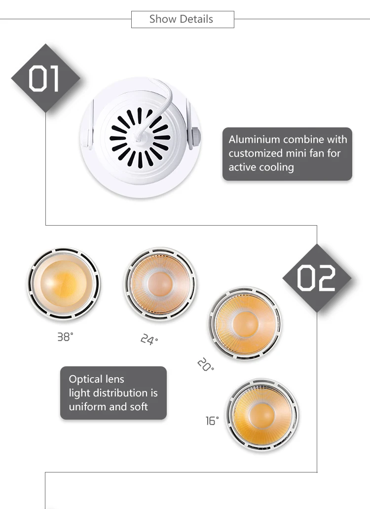 High definition commercial bookstore track light led 28w