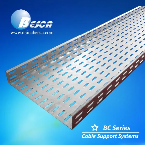 Slotted Ventilated Cable Tray With Holes Size In 7x30mm With Divider