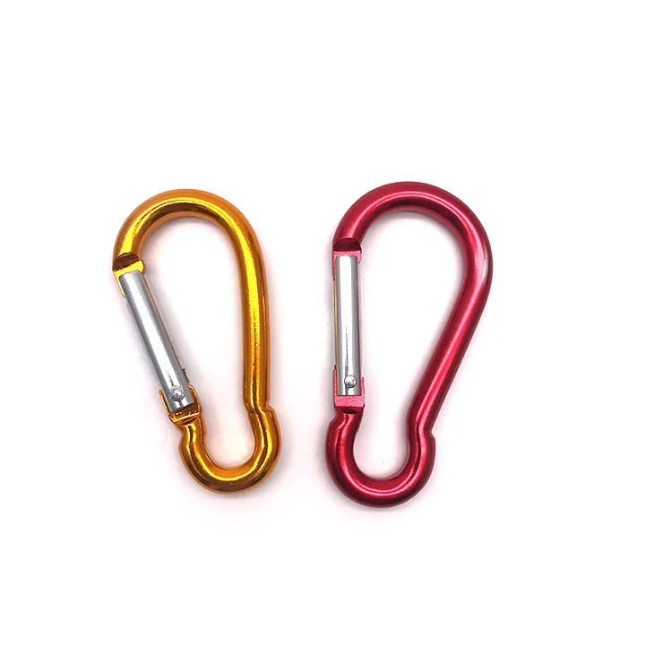 High Quality Aluminum Carabiner Hook D-shaped Carabiner Hook for Hiking Carabiner M8 Aluminium
