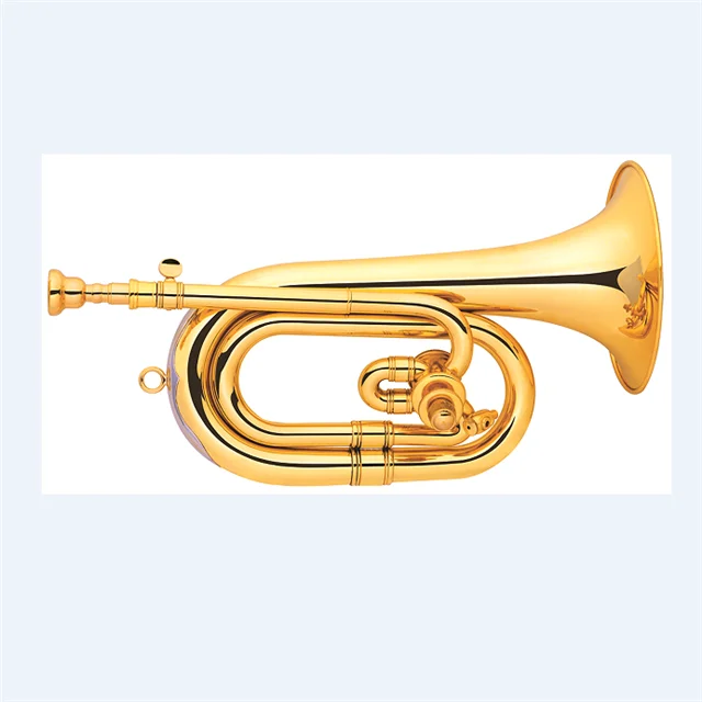 Bugle Horn Bb Key,Gold Lacquer Bugle,Bugle Horn Entry Model Buy Bugle,Spanish Bugle,Entry