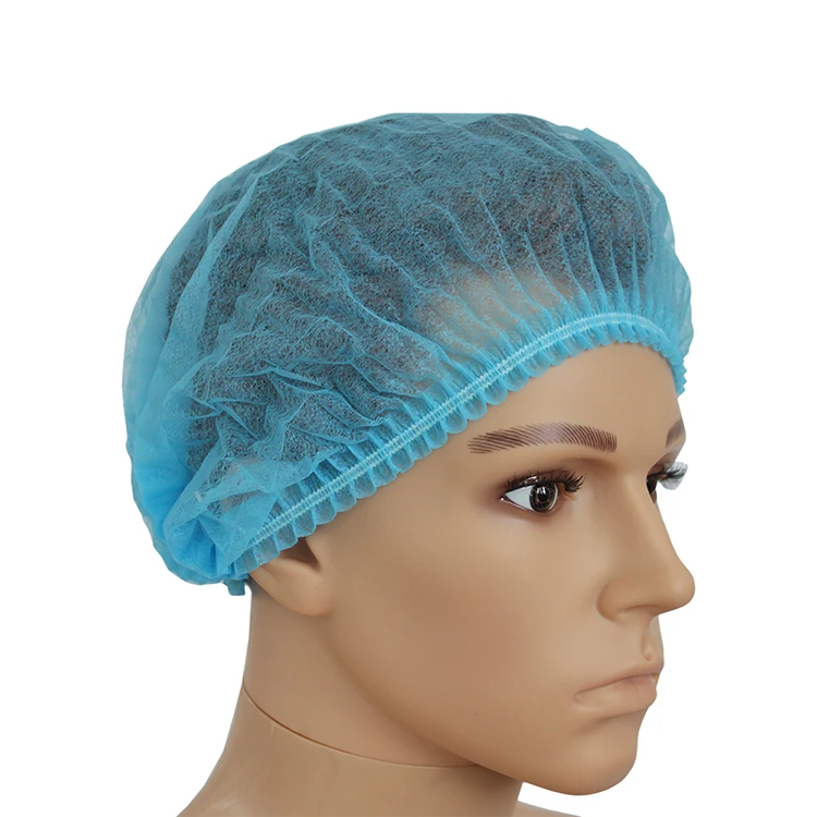
High quality medical head cover disposable mob cap with different colors hat 
