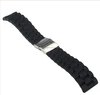 Waterproof rubber watchband 18 20 22 24mm folding buckle male sports watch strap