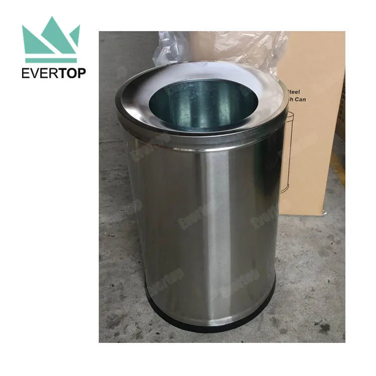 Db48kb 26.4 Gal Tunnel Top Open Cylinder Big Trash Bin