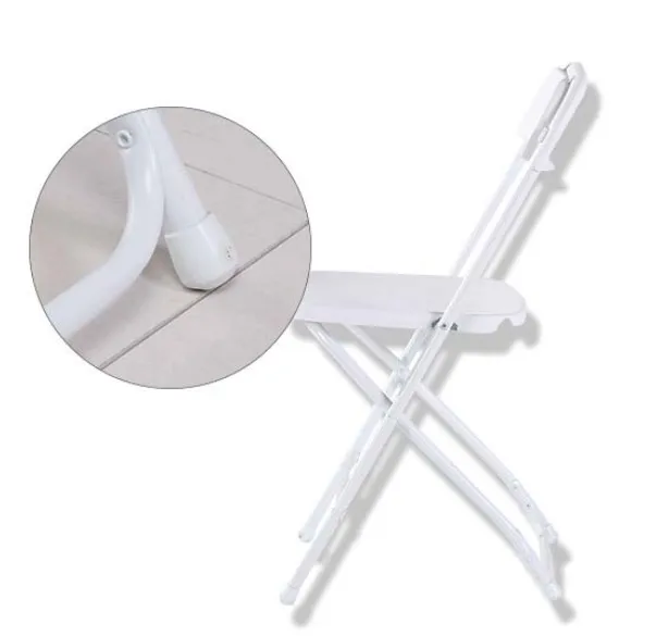 Wholesale party chairs white foldable plastic folding chairs