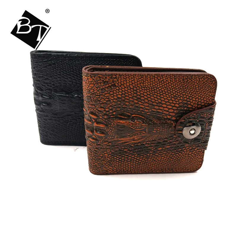 

Luxury exotic PU crocodile leather wallet men, PU crocodile skin wallet men