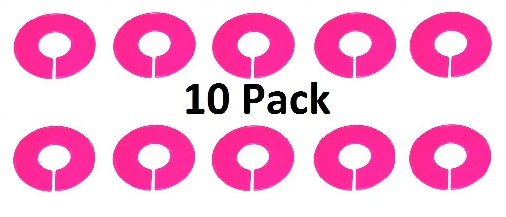 10 PINK -Clothing Rack Size Dividers Clothing Rack Size Dividers