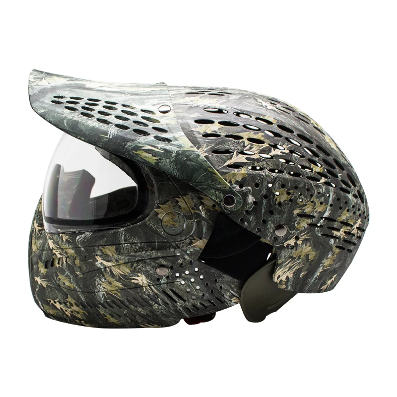 Headshield Camo Paintball Helmet Mask Full Cover Head Coverage And