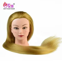 

Cheap synthetic hair hairdressing salon training head, mannequin heads with hair for braiding