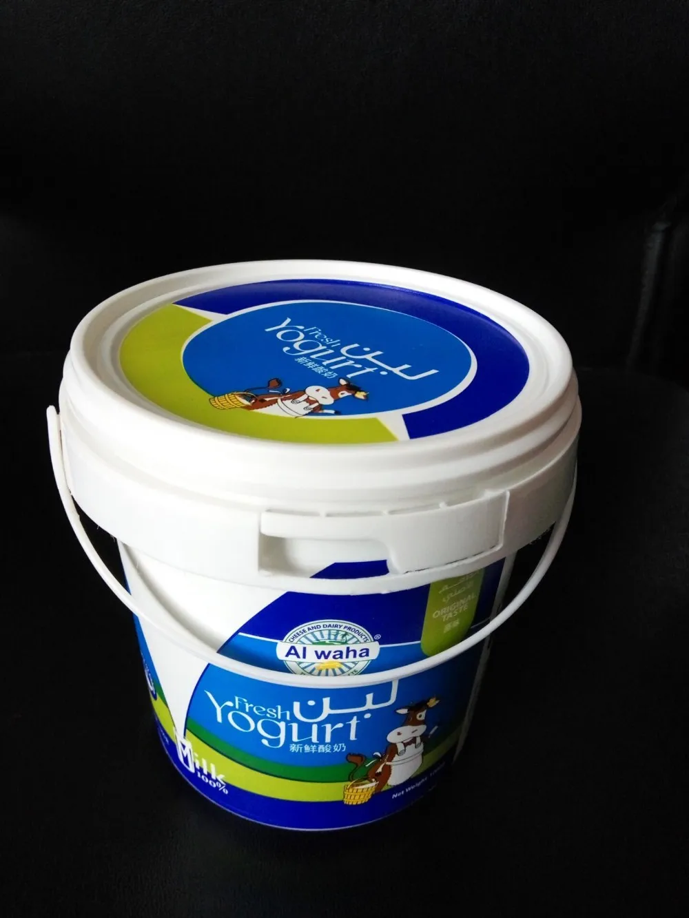 Ice Cream Bucket 400ml 500ml 1000ml Food Grade Plastic Bucket Packaging