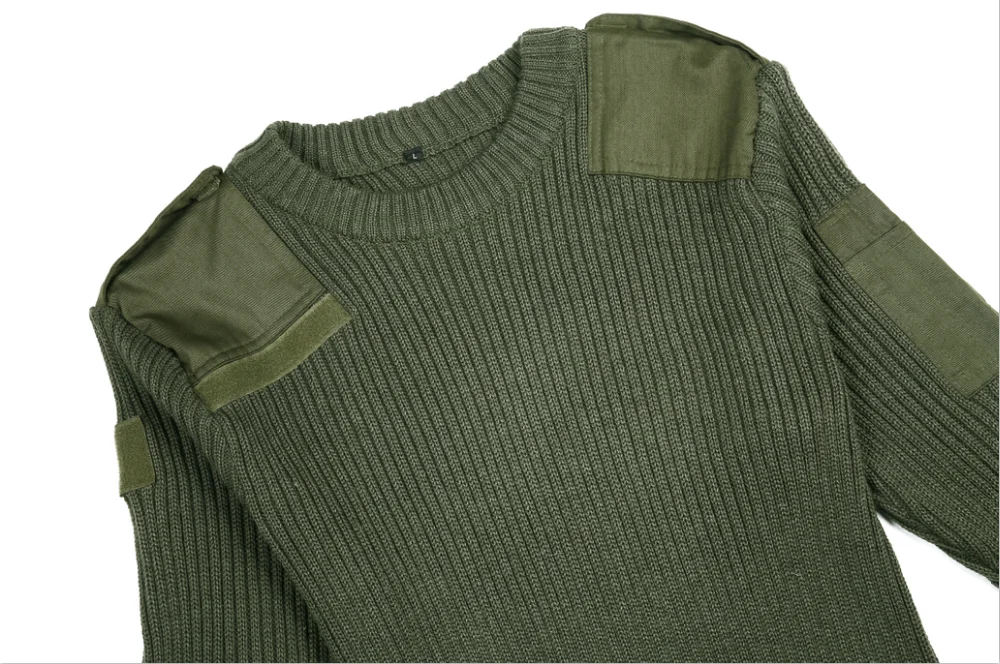 Military Custom Knitted Wool Sweater Men Army Pullovers - Buy Custom ...