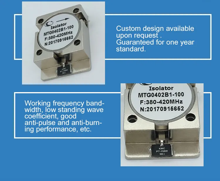 Rf 150w 380420mhz Electric Ferrite Drop In Isolator Buy Drop In