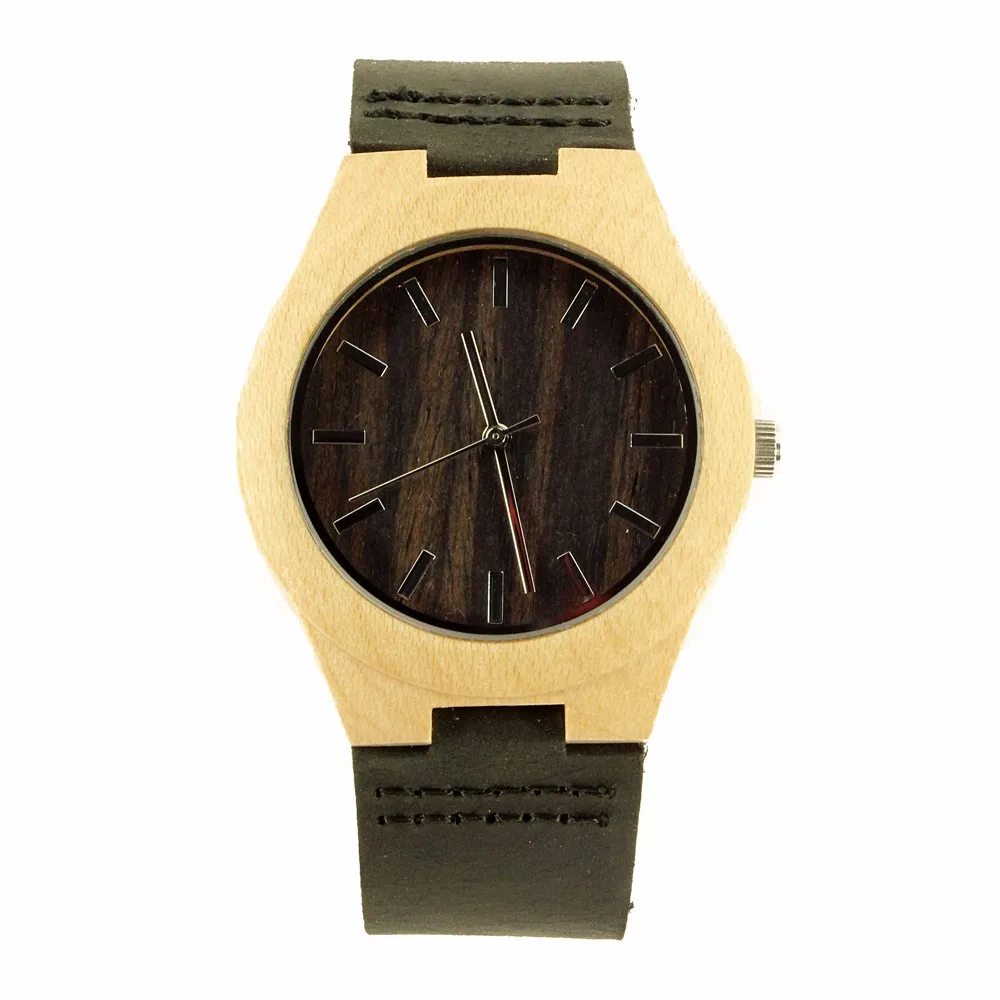 

SKYMOOD Women Patina Wooden Watches NZ, Watch case for maple and watch back for ebony wood