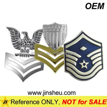 Wholesale Army Air Force Pin Customized Military Metal Rank
