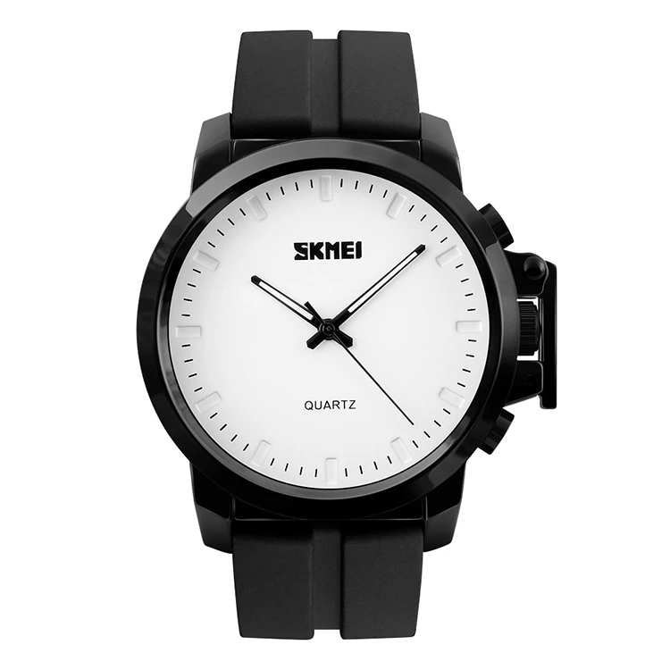 

SKMEI 1208 Men's Silicone Strap Watches Fashion Casual Water Resistant Quartz Watch