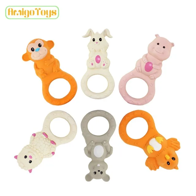 
BPA Free Eco-friendly Natural Rubber Latex baby teether 
