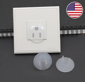 Image of Baby Proofing Outlet Covers/three-pin Electric Socket Cover/clear pvc child safety outlet plug cover