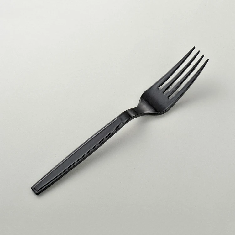 Wholesale Disposable Ps Heavy Duty Black Plastic Forks For Dessert