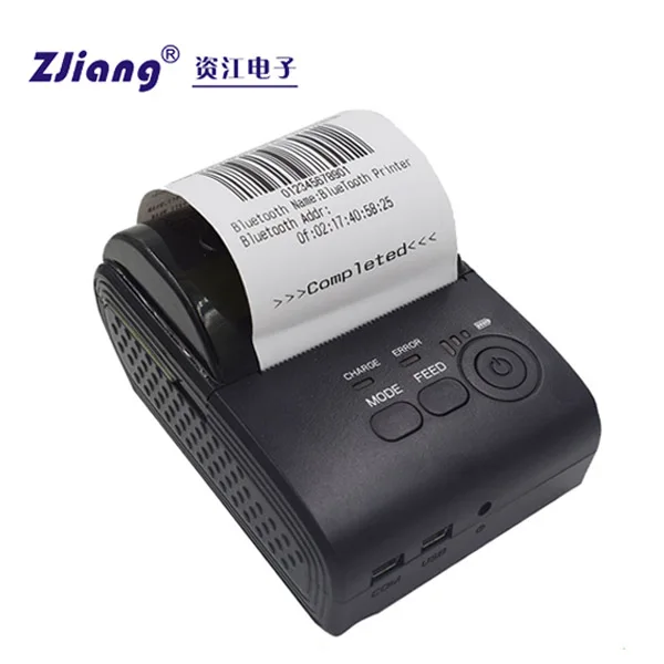 

58*50mm Big paper capacity portable mobile pos printer machine ZJ-5805, N/a