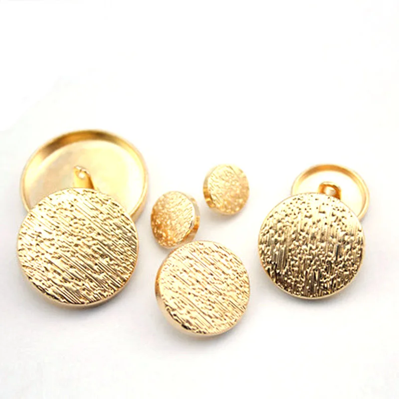 Coomamuu 15mm Metal Golden Buttons For Coat Clothing Suit Fastener